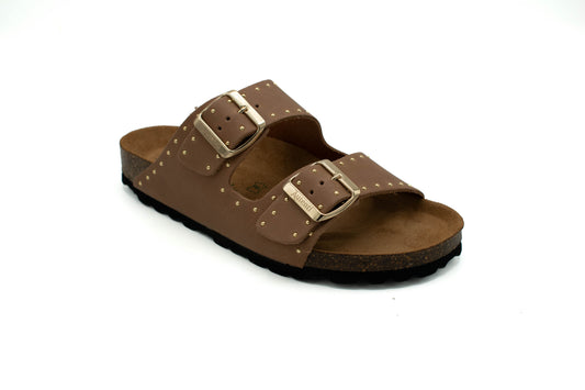 Sandalia BIO Madrid tachas cuero