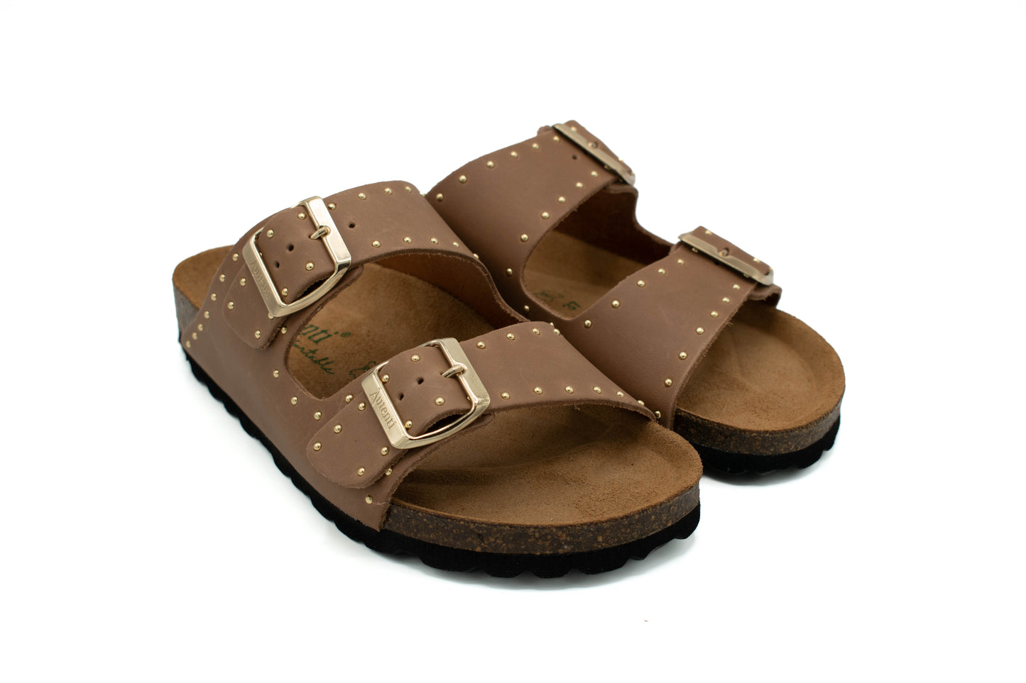 Sandalia BIO Madrid tachas cuero